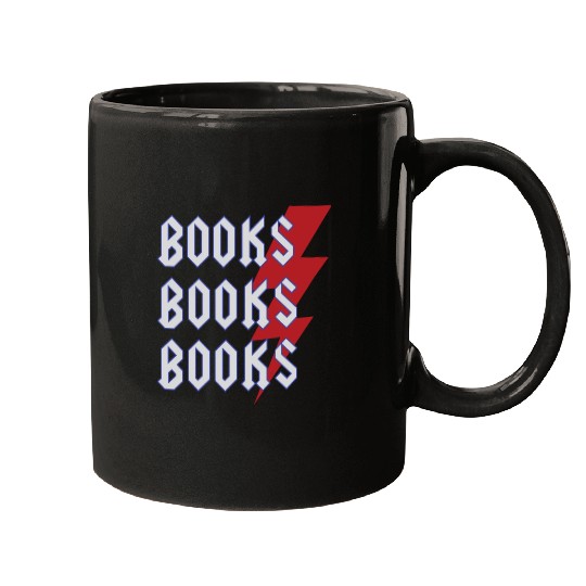 Reading Teacher Cool Books Thunderbolt Men Women Mugs