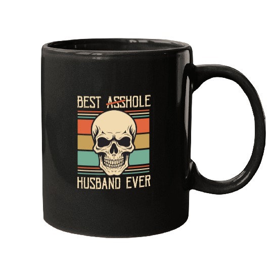 Vintage Best Asshole Husband, Husband png, bride Mugs