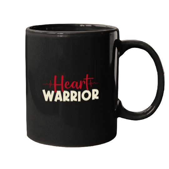 Heart Warrior Mugs-Heart Surgery Gift-Survivor