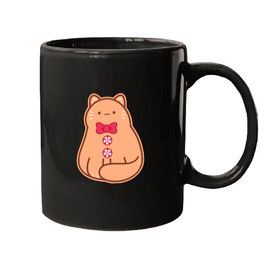 Gingerbread Cat Mugs