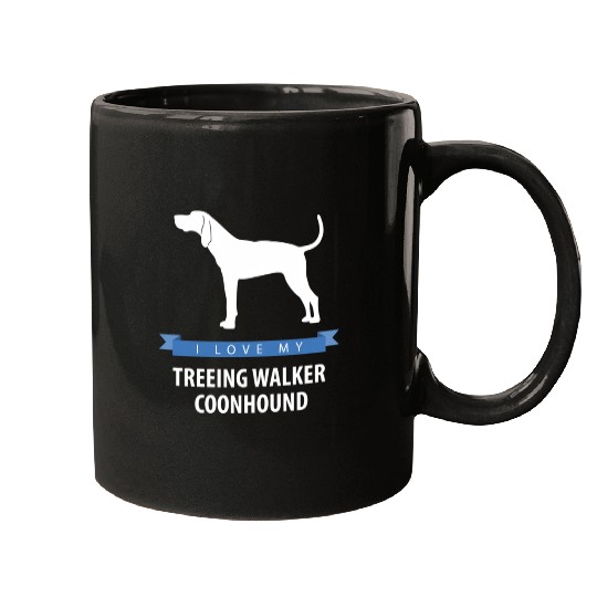 I Love My Treeing Walker Coonhound Mugs