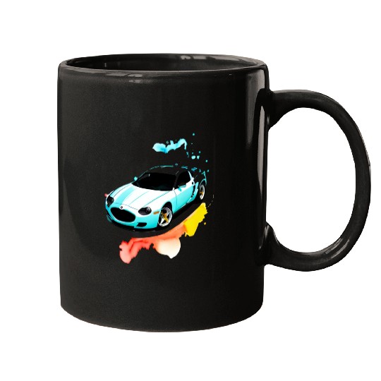 Running car Mugs