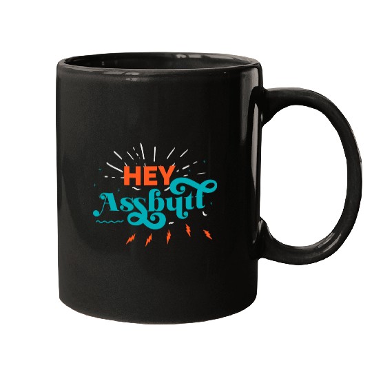 Supernatural Hey Assbutt Typography Mugs