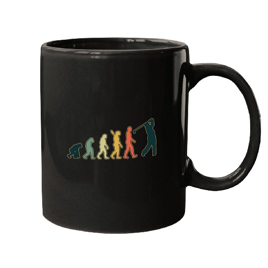 Golf Player Evolution Golf Club Golfer Golf Mugs
