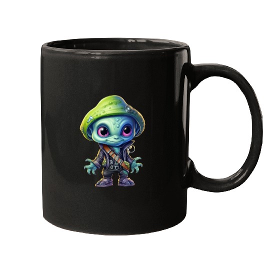Alien Extraterrestrial Pirate Mugs