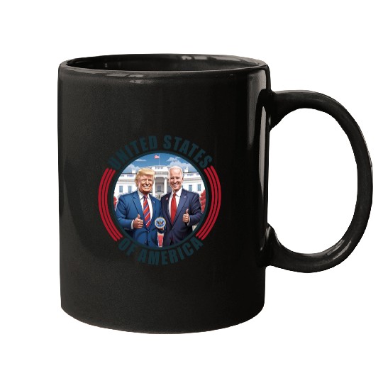 President USA Donald Trump Joe Biden Mugs