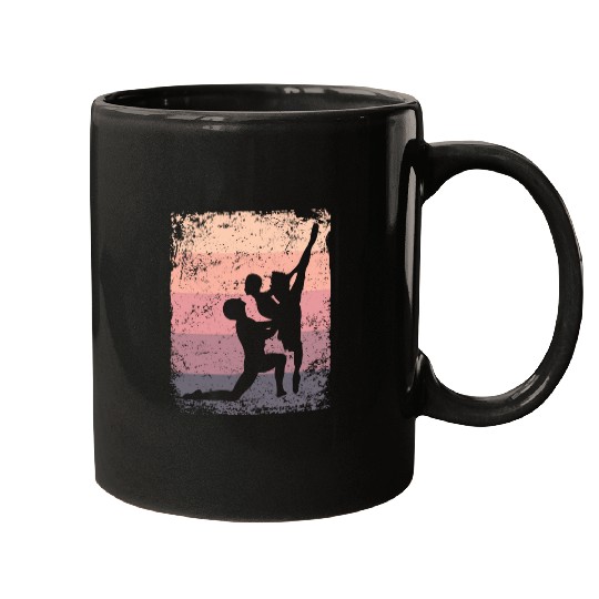 Ballet Dance Couple Vintage Ballerina Mugs