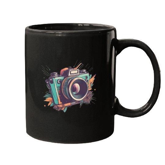 Tropical colors camera Mugs