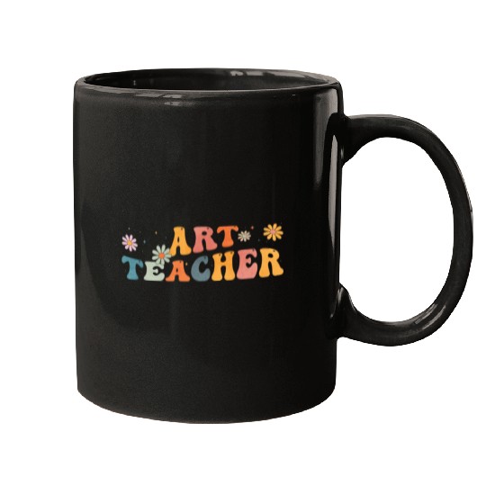 Groovy Art Teacher Artist Artistic Teaching Mugs