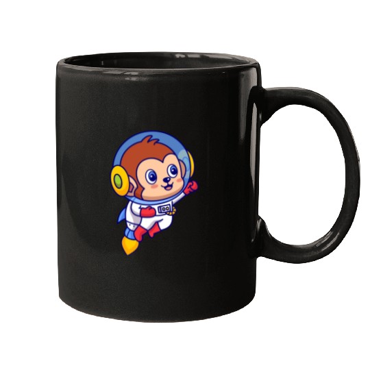 Flying Monkey Astronaut Mugs