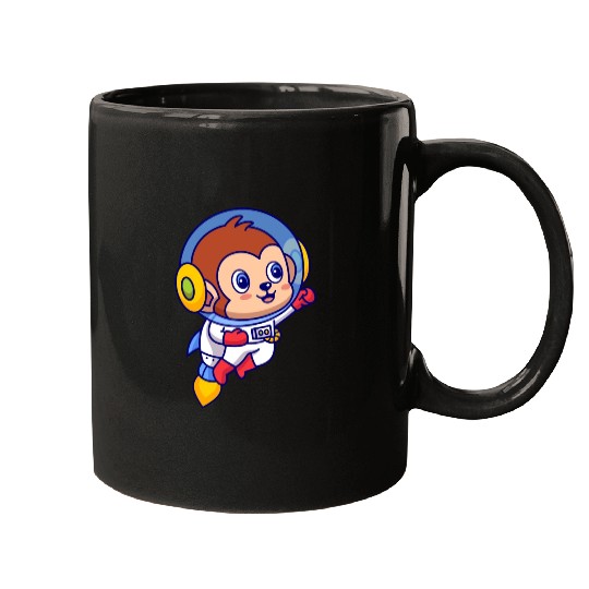 Flying Monkey Astronaut Mugs