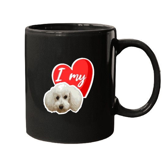 Cute poodle design makes the hearts beat faster Mugs
