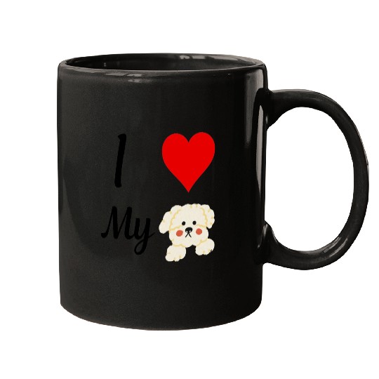 I love my dog ,dogs lover , Heart , cute dog Mugs