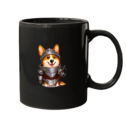 Knight Corgi Mugs
