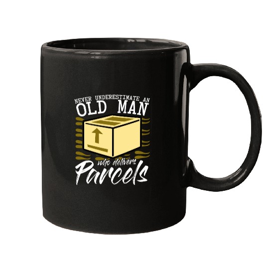 Parcel Deliverer Postman Parcel Messenger Mugs