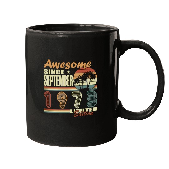 september 1973 Anniversary september 1973 septembe Mugs