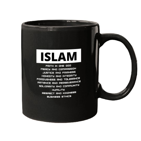 The Values Of Islam Mugs