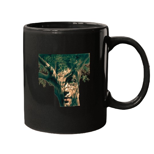 Olive tree and face Mugs