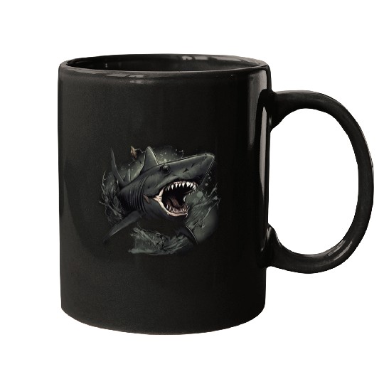 Shark attack Mugs