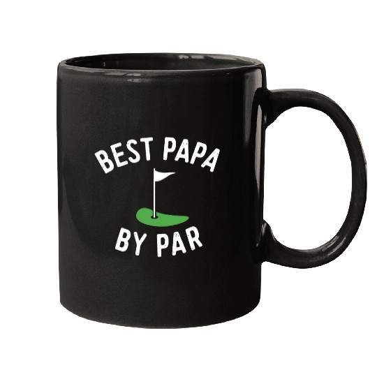 Mens Best Papa By Par Funny Golf - Father's Day Mugs