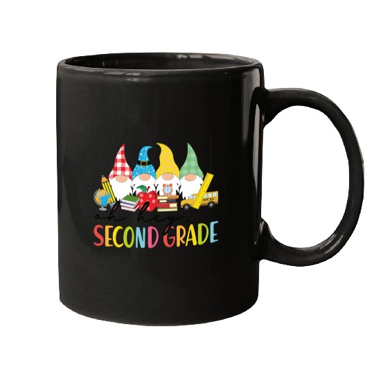 Oh Hey Second Grade Gnomes Student 2nd Grade Back Mugs