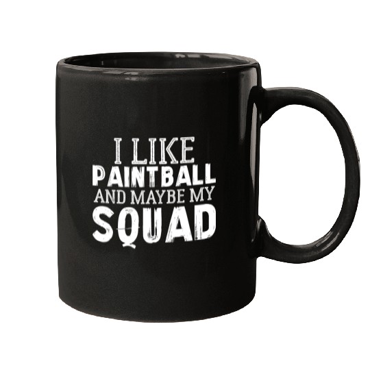 Paintball Squad Joke Gear Mask Mark Team Camo Vest Mugs