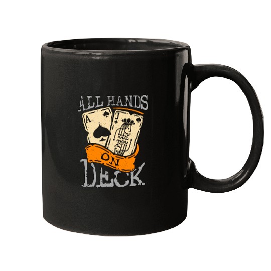 Classic Blackjack All Hands On Deck Loves Gambling Mugs