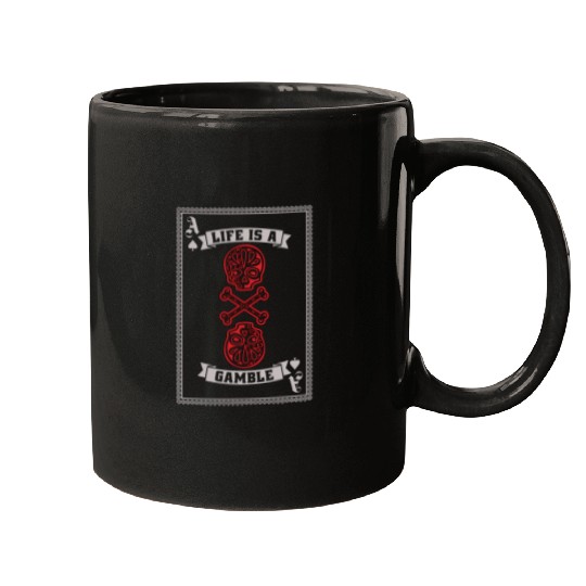 Classic Blackjack Life Is A Gamble Loves Gambling Mugs
