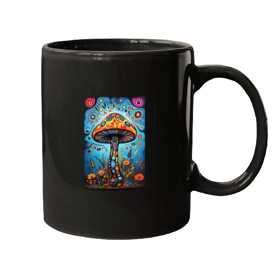 Mushroom forest art Mugs