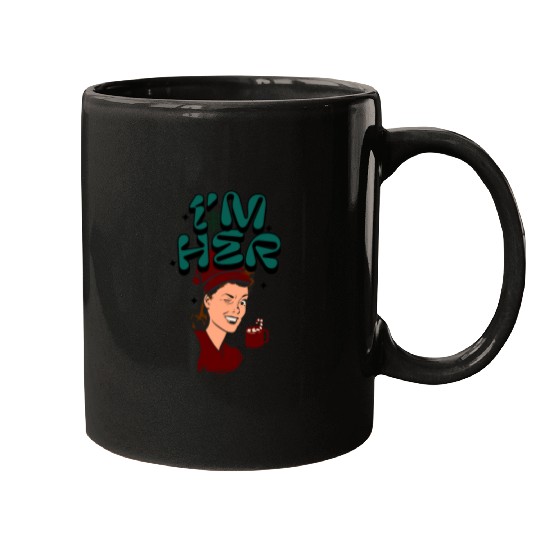 Im Her! Christmas/ Mrs. Claus design Mugs