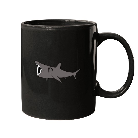 Simple Basking Shark Mugs