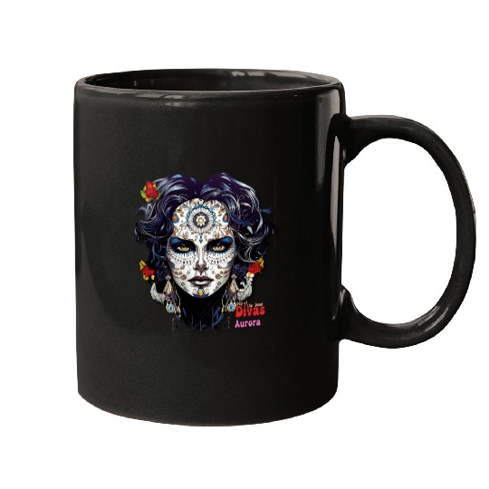 Day of the Dead Divas - Aurora Mugs