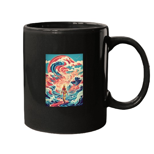 Retro Wave Nostalgia Mugs