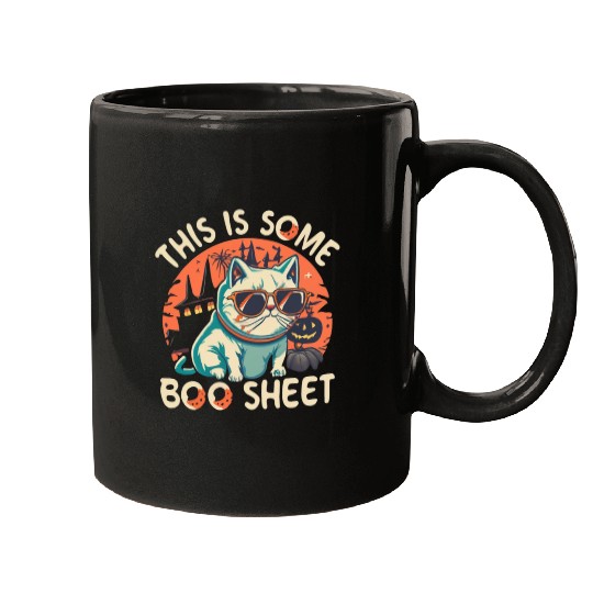 This is Boo Sheet Halloween Ghost Mugs