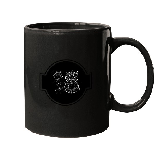 Space Number 18 Mugs