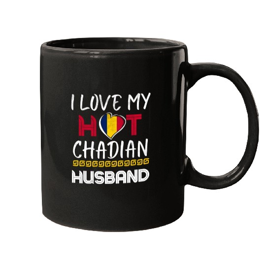 Funny Chadian Husband Proud Wife Mugs