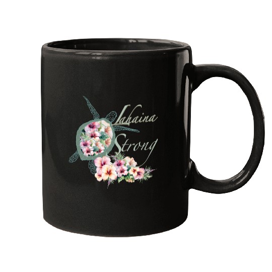 Lahaina Strong: Hibiscus and Sea Turtle Mugs