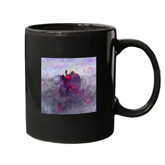 Mothman and Bessie the Lake Erie Monster's Vacay Mugs