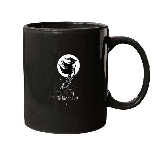 Witch Wizard Broom Halloween Mugs
