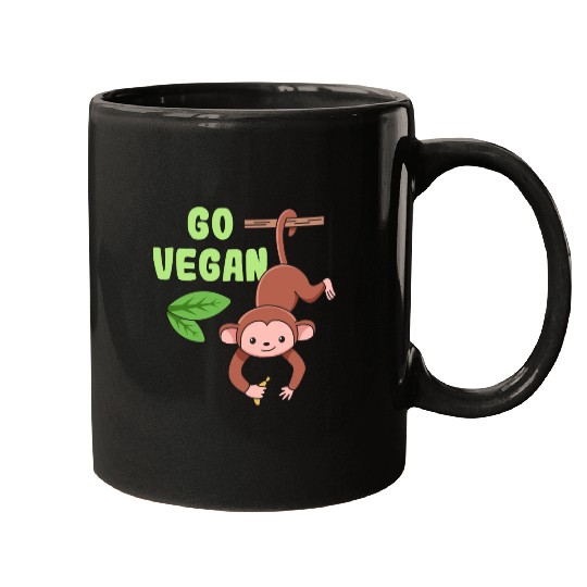 Monkey Design for proud Vegans Mugs