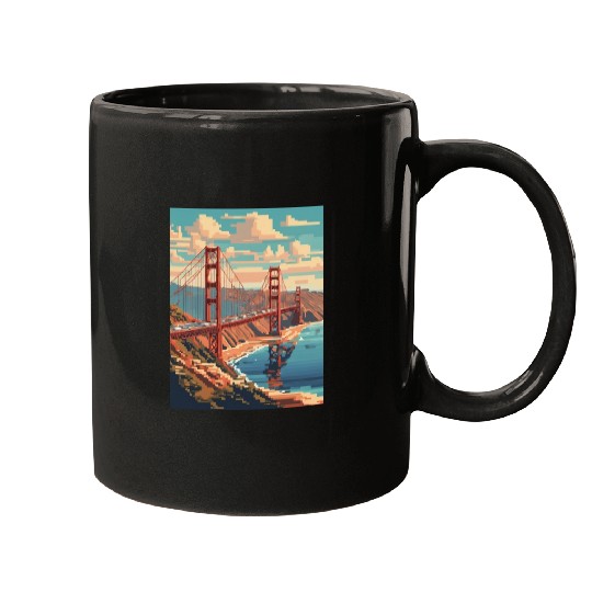 Golden Gate Bridge California Mugs Mugs, Golden