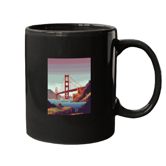 Golden Gate Bridge California Mugs, Golden Gate