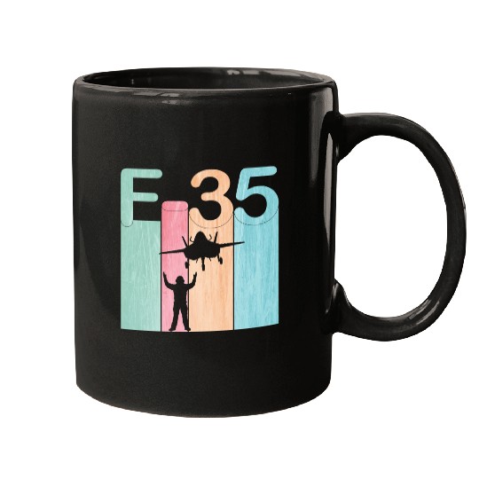 F35 Vintage Air Force Fighter Jets Mugs