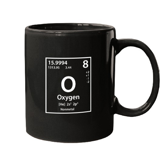 Oxygen Element (white) Mugs