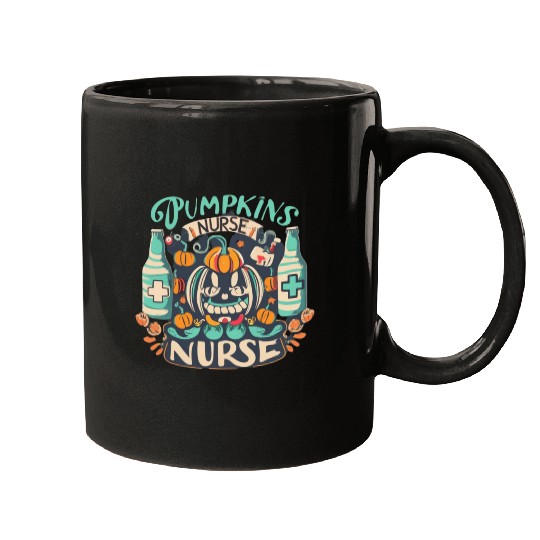 Pumpkin Nurse Mugs