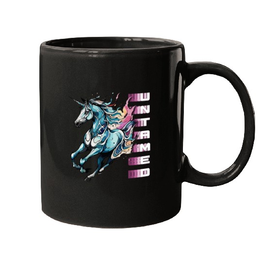 Untamed Beauty - Running Unicorn Mugs