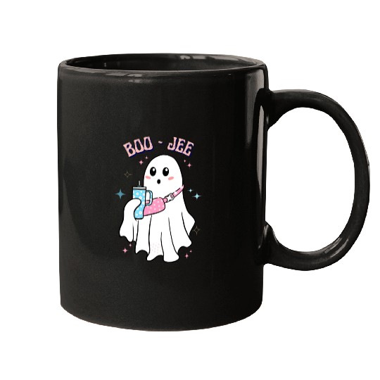 BOO-JEE Spooky Cute Ghost Halloween Costume Design Mugs