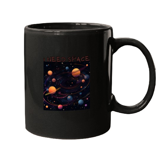 i need space, planets constellation Mugs