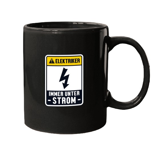 Immer unter Strom Lineworker Wiremen Worker Mugs