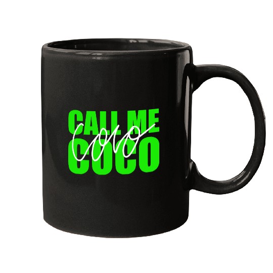 Call me coco green 2 Mugs